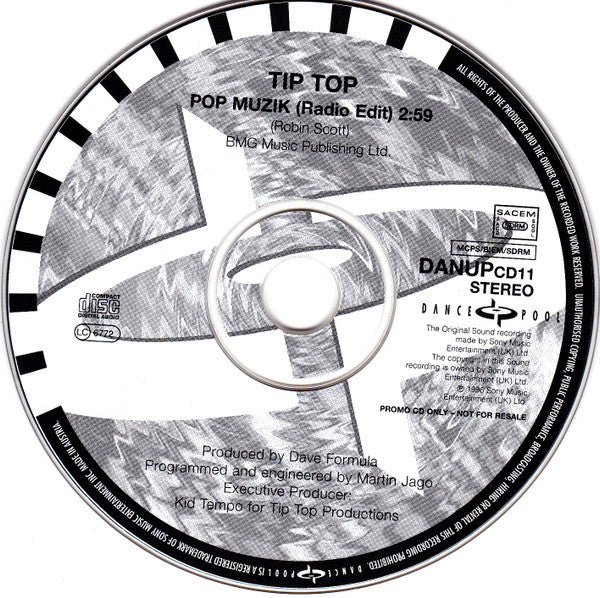 Tip Top (4) : Pop Muzik (CD, Single, Promo)