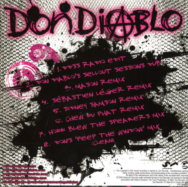 Don Diablo : Blow (CD, Promo)