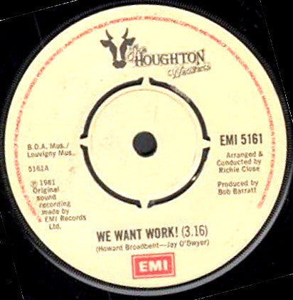 The Houghton Weavers : We Want Work! (7", Single)