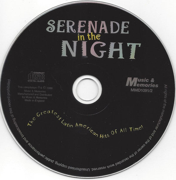 Various : Serenade In The Night (The Greatest Latin American Hits Of All Time!) (2xCD, Comp)