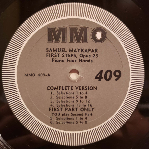 Самуил Майкапар : First Steps Opus 29 (LP)