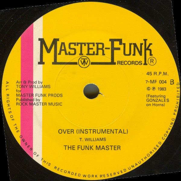 Funk Masters : It's Over (7", Single)