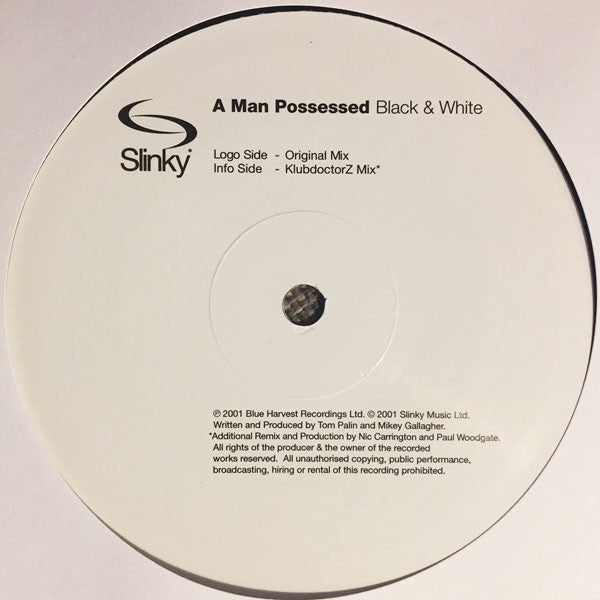 A Man Possessed : Black & White (12")