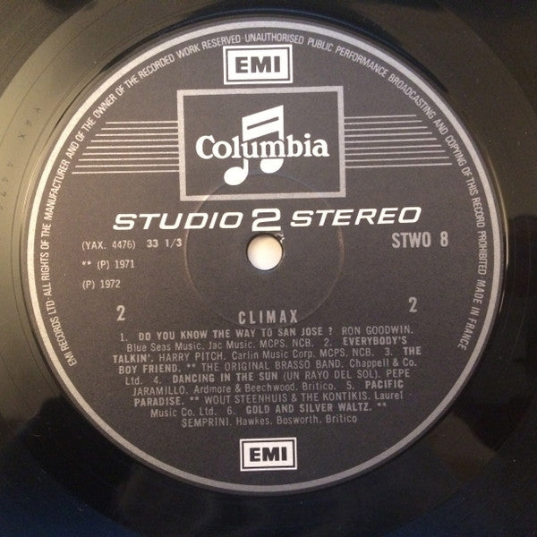 Various : Climax Special Sampler (LP, Comp, RP, Smplr, Cha)