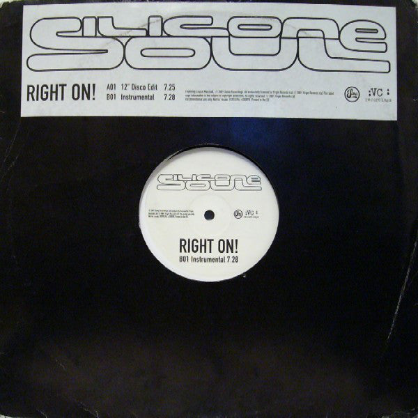 Silicone Soul : Right On! (12", Promo)