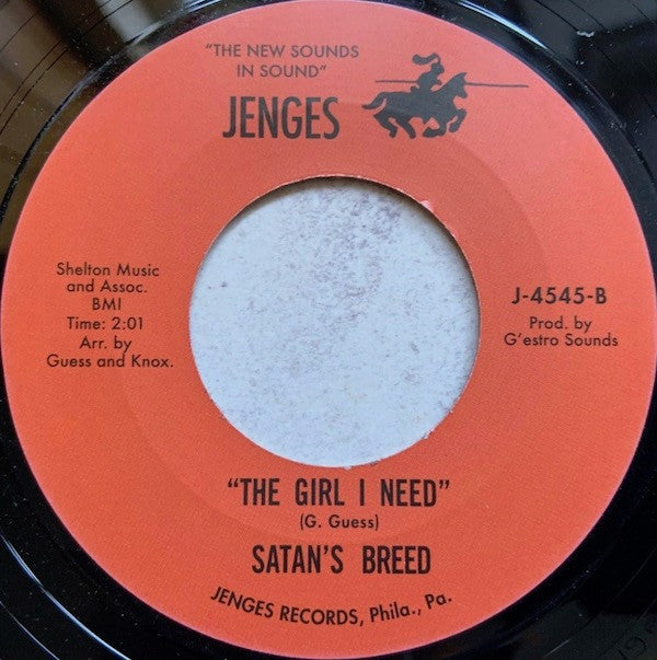 Satan's Breed (2) : Road Runner / The Girl I Need (7", Unofficial)