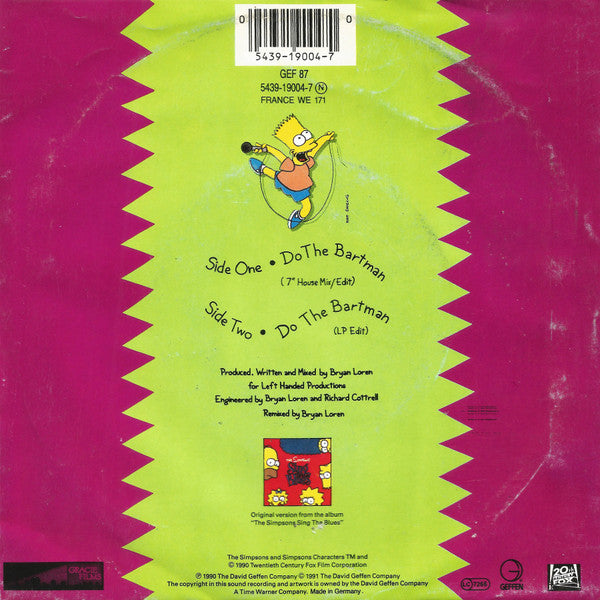 The Simpsons : Do The Bartman (7", Single, Lar)