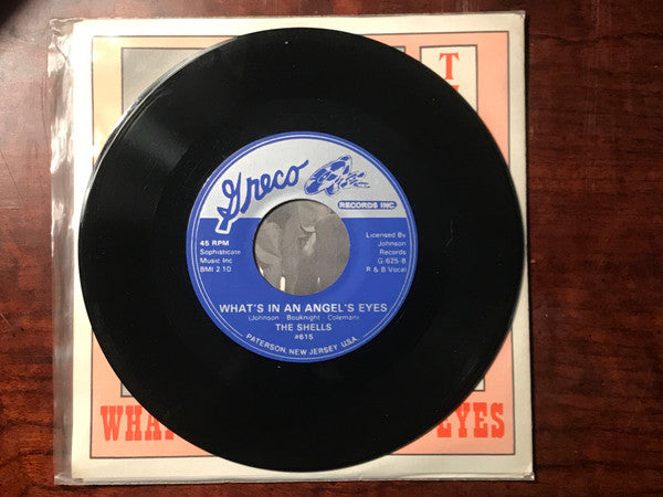 The Shells : Baby Oh Baby / What's In An Angels Eyes (7", Single, RE)