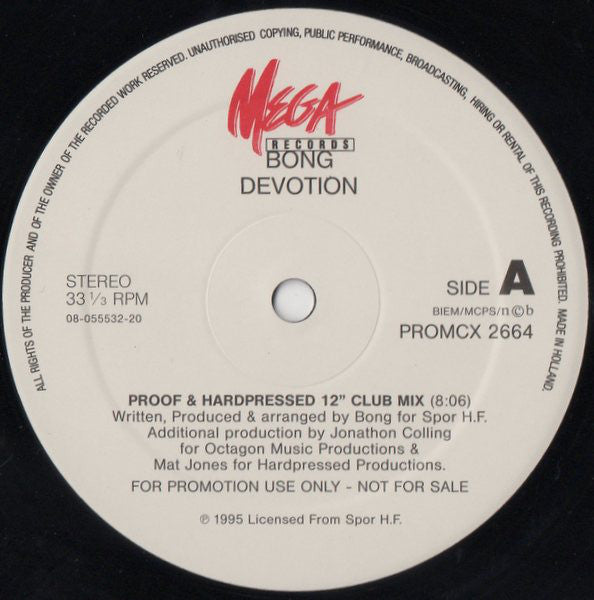 Bong : Devotion (2x12", Maxi, Promo)