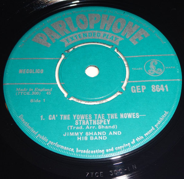 Jimmy Shand And His Band : Dance With Jimmy Shand (7", Mono)
