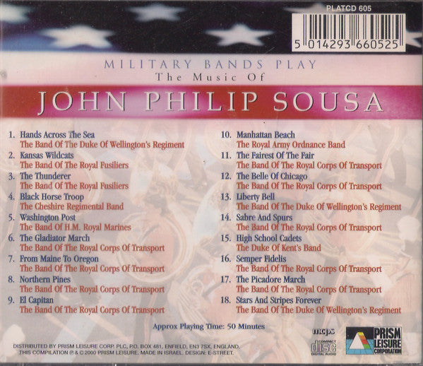 Various : Military Bands Play The Music Of  John Philip Sousa  (CD, Album, Comp)
