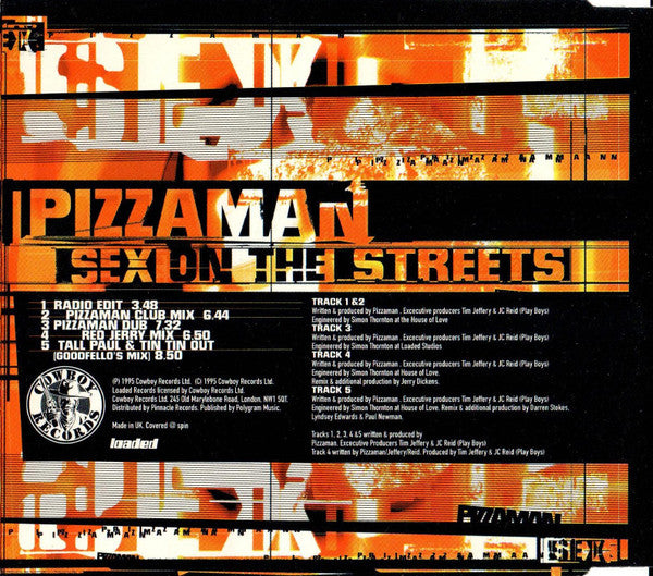 Pizzaman : Sex On The Streets (CD, Single)