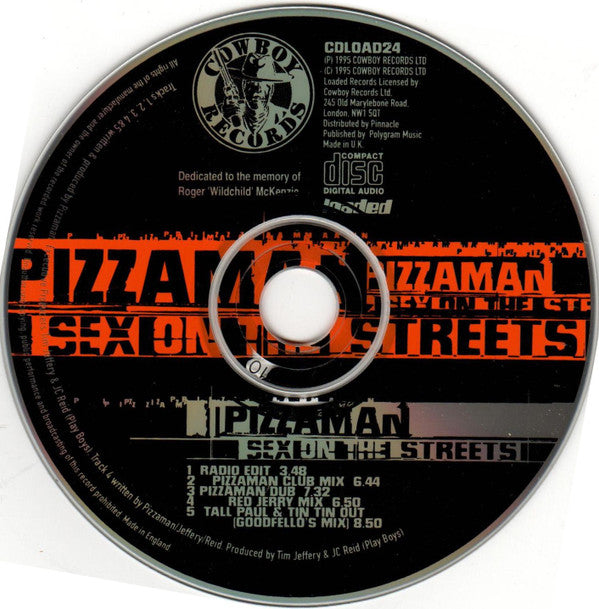 Pizzaman : Sex On The Streets (CD, Single)