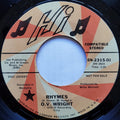 O.V. Wright : Rhymes / Without You (7", Single, Promo)