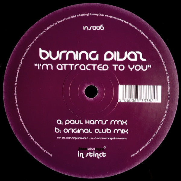 Burning Divas : I'm Attracted To You (12")