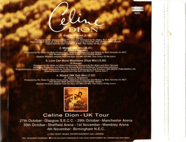Céline Dion : Only One Road (CD, Single)