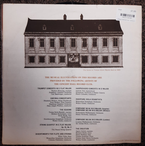 Carleton Hobbs And John Witty : Haydn - His Life And Music (10")