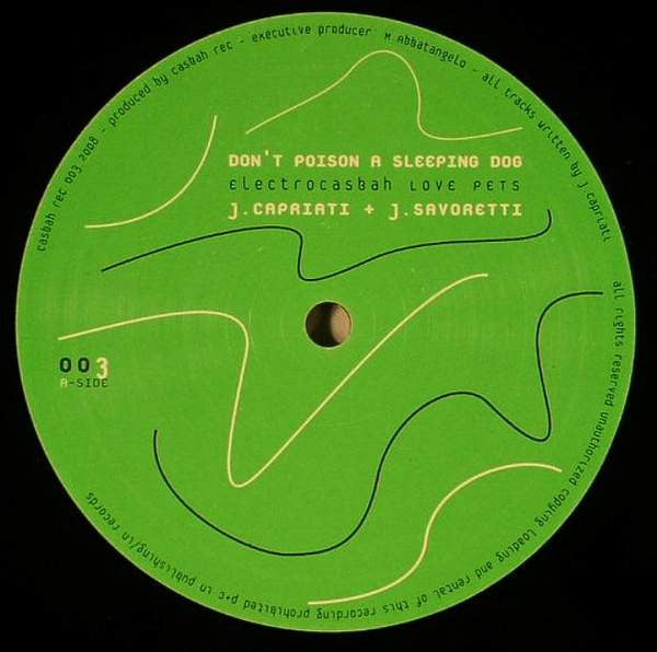 Joseph Capriati : Don't Poison A Sleeping Dog (12")