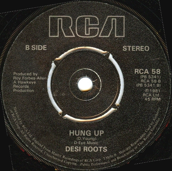 Sugar Minott / Desi Roots : Good Thing Going (We've Got A Good Thing Going) / Hung Up (7", Single, A L)