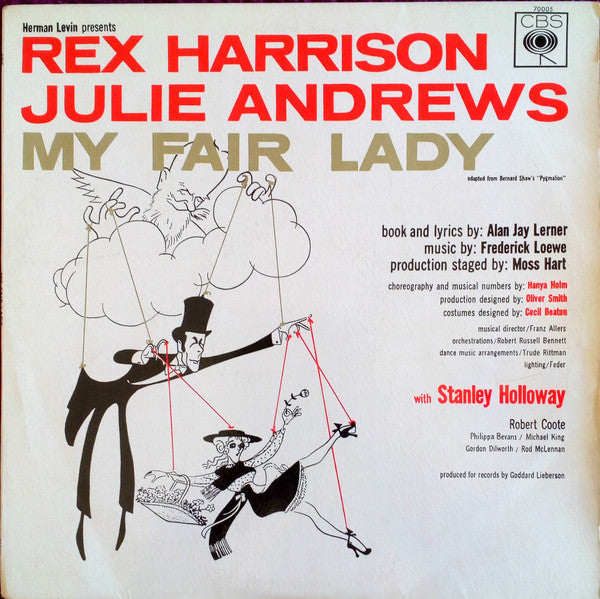 Rex Harrison, Julie Andrews With Stanley Holloway Music By Frederick Loewe : My Fair Lady (LP, Album, RE)