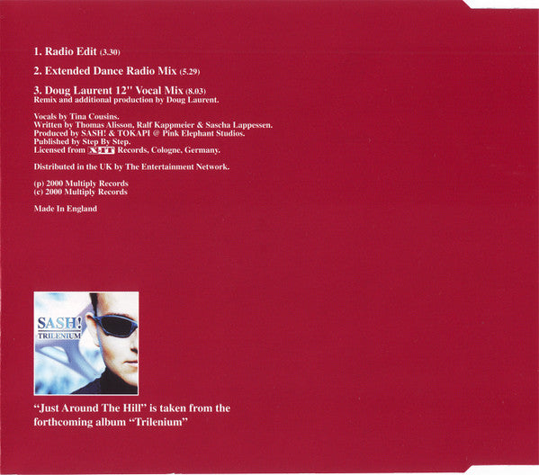Sash! : Just Around The Hill (CD, Single)