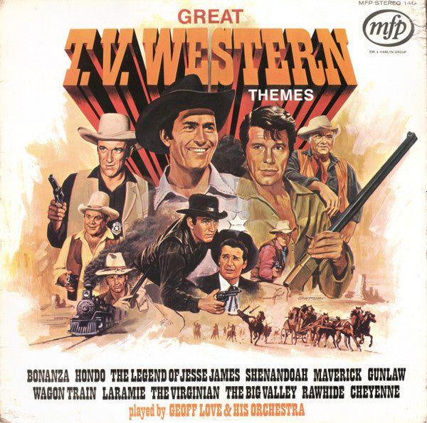 Geoff Love & His Orchestra : Great T.V. Western Themes (LP)