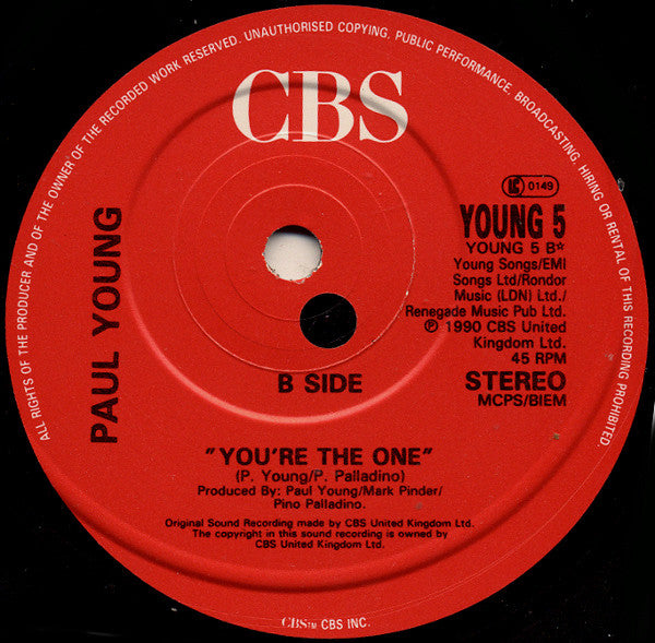 Paul Young : Oh Girl (7", Single)