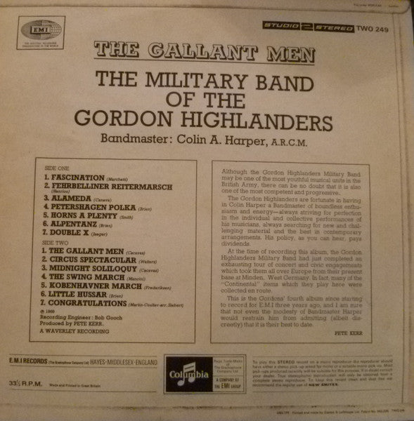The Gordon Highlanders : The Gallant Men (LP, Album)
