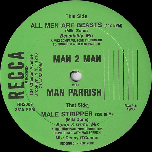 Man 2 Man Meet Man Parrish : All Men Are Beasts / Male Stripper (12", Gre)