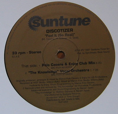 Discotizer : Feel It (So Real) (12")