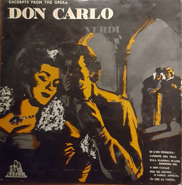 Giuseppe Verdi : Don Carlos; Excerpts From The Opera (LP, Mono)