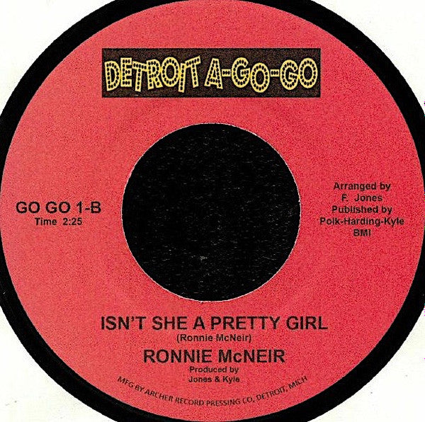 Ronnie McNeir : Sitting In My Class / Isn't She A Pretty Girl (7", Single, RE)