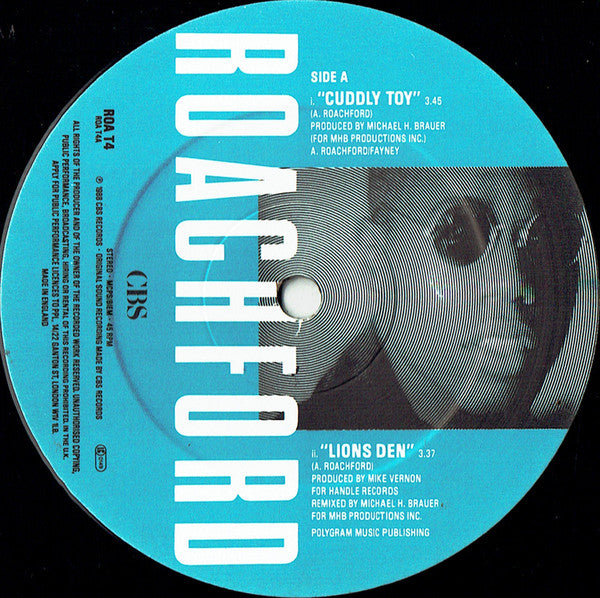 Roachford : Cuddly Toy (12", Single, RE)