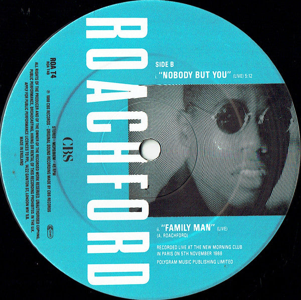Roachford : Cuddly Toy (12", Single, RE)