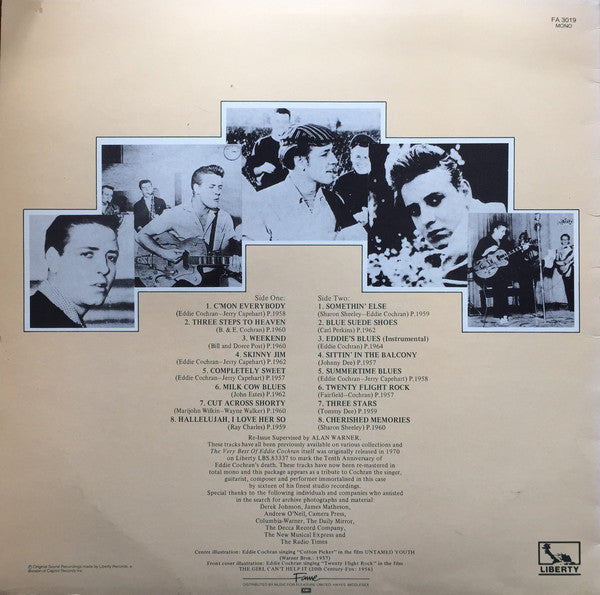 Eddie Cochran : The Very Best Of Eddie Cochran (LP, Comp, Mono, RE)