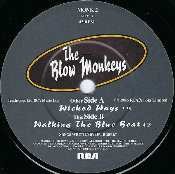 The Blow Monkeys : Wicked Ways (7", Single)