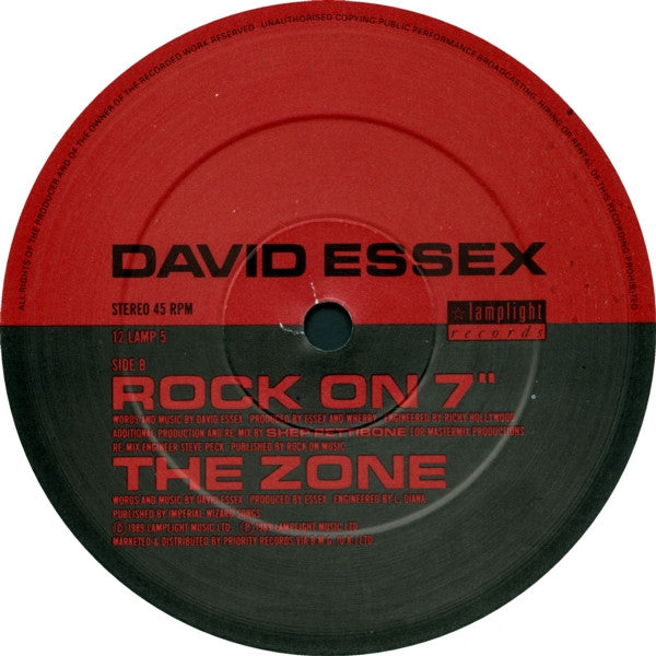 David Essex : Rock On (Extended Re-mix By Shep Pettibone) (12")