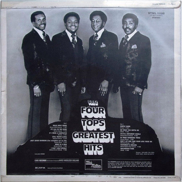 Four Tops : Greatest Hits Vol. 2 (LP, Comp)