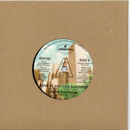 Alfie Davison : Love Is A Serious Business (7", Single, Promo, RE)