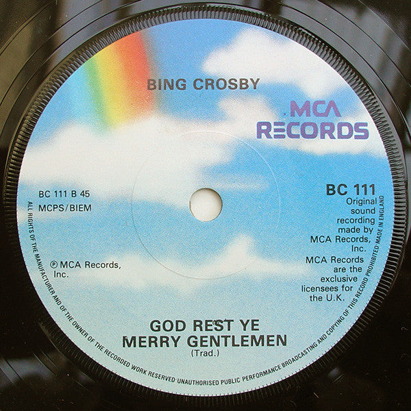 Bing Crosby : White Christmas  (7", Single, RE, Chr)