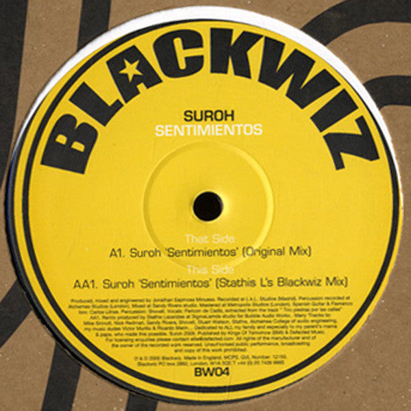 Suroh : Sentimientos (12")