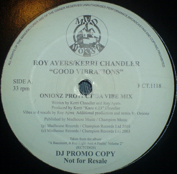 Roy Ayers / Kerri Chandler : Good Vibrations (12", Promo)