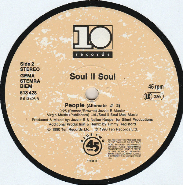 Soul II Soul : People (12")