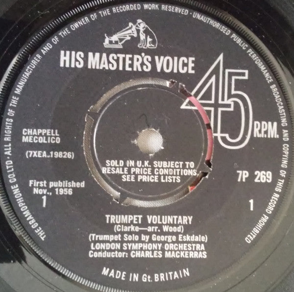 London Symphony Orchestra Conducted By Sir Charles Mackerras : Trumpet Voluntary / Minuet (7")
