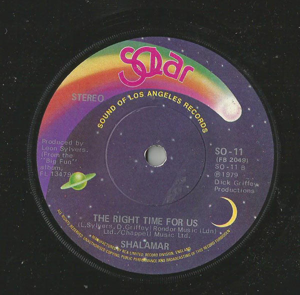 Shalamar : I Owe You One (7", Single, Sol)