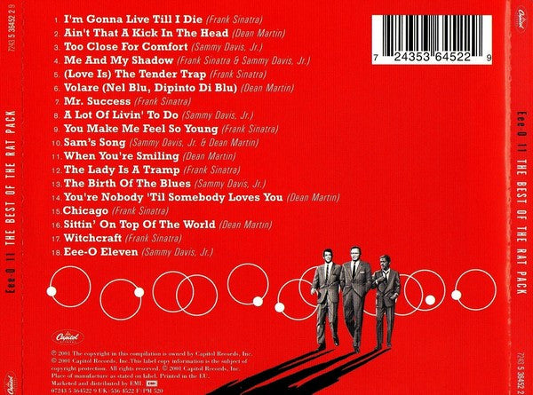 Frank Sinatra, Dean Martin, Sammy Davis Jr. : Eee-O 11 (The Best Of The Rat Pack) (CD, Album, Comp, RM)
