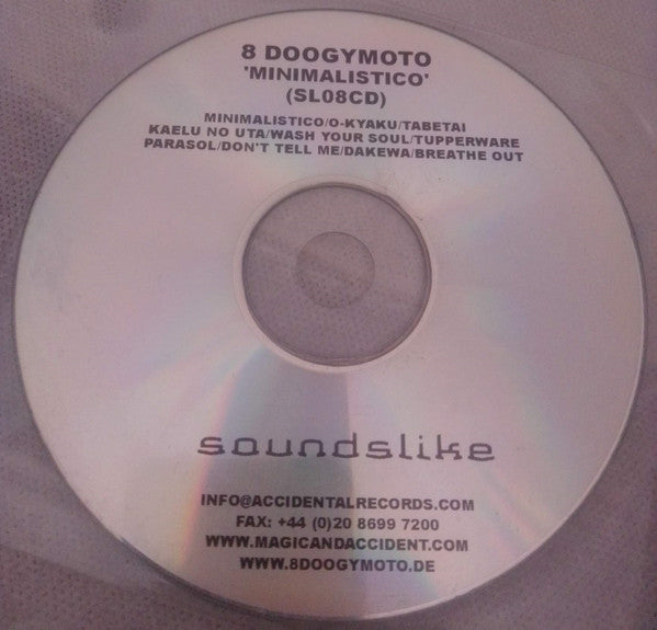8 Doogymoto : Minimalistico (CDr, Album, Promo)