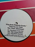 King Britt Presents Scuba Featuring Lizz Fields : Our Time (Remixes) (12", Promo, W/Lbl, Sti)