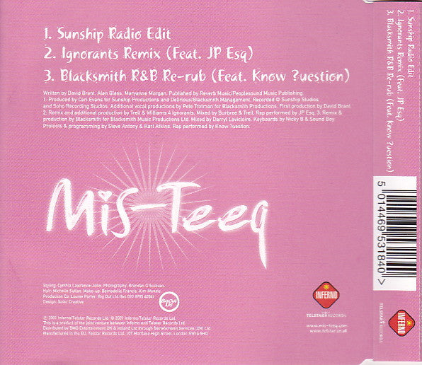 Mis-Teeq : All I Want (CD, Single)