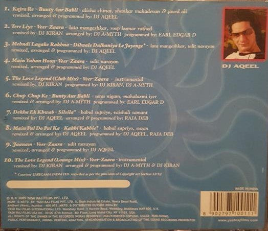 Various : The Kajra Re:Mix By DJ Aqeel - Top Ten YRF Remixes (CD, Comp)